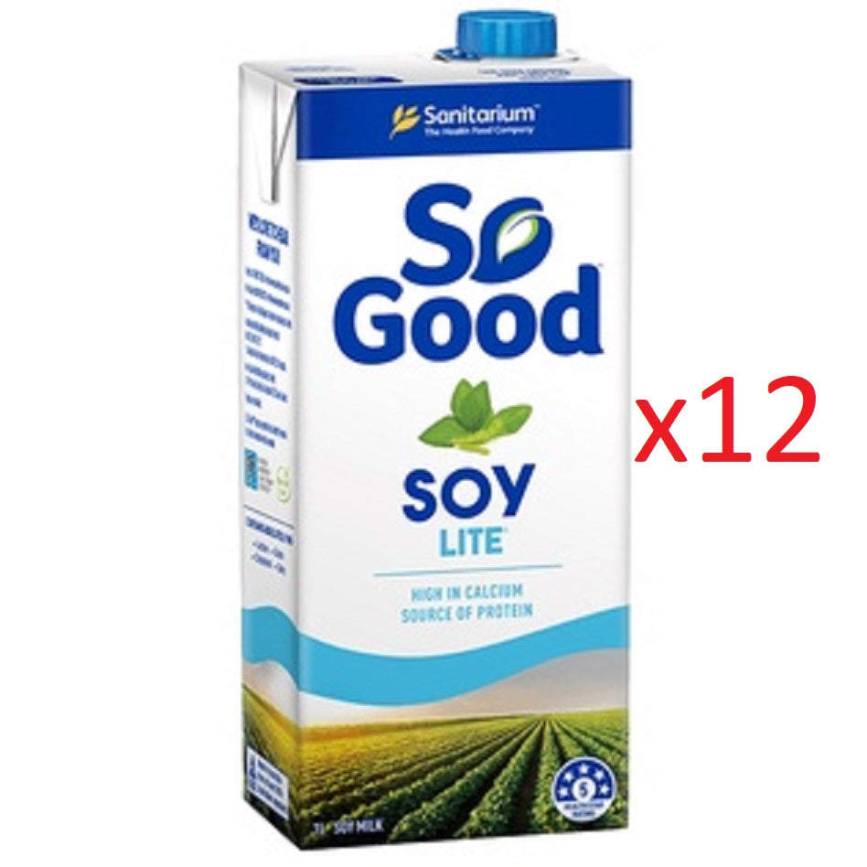 (Buy 1 carton) Sanitarium So Good Soymilk Lite 1 Liter x 12