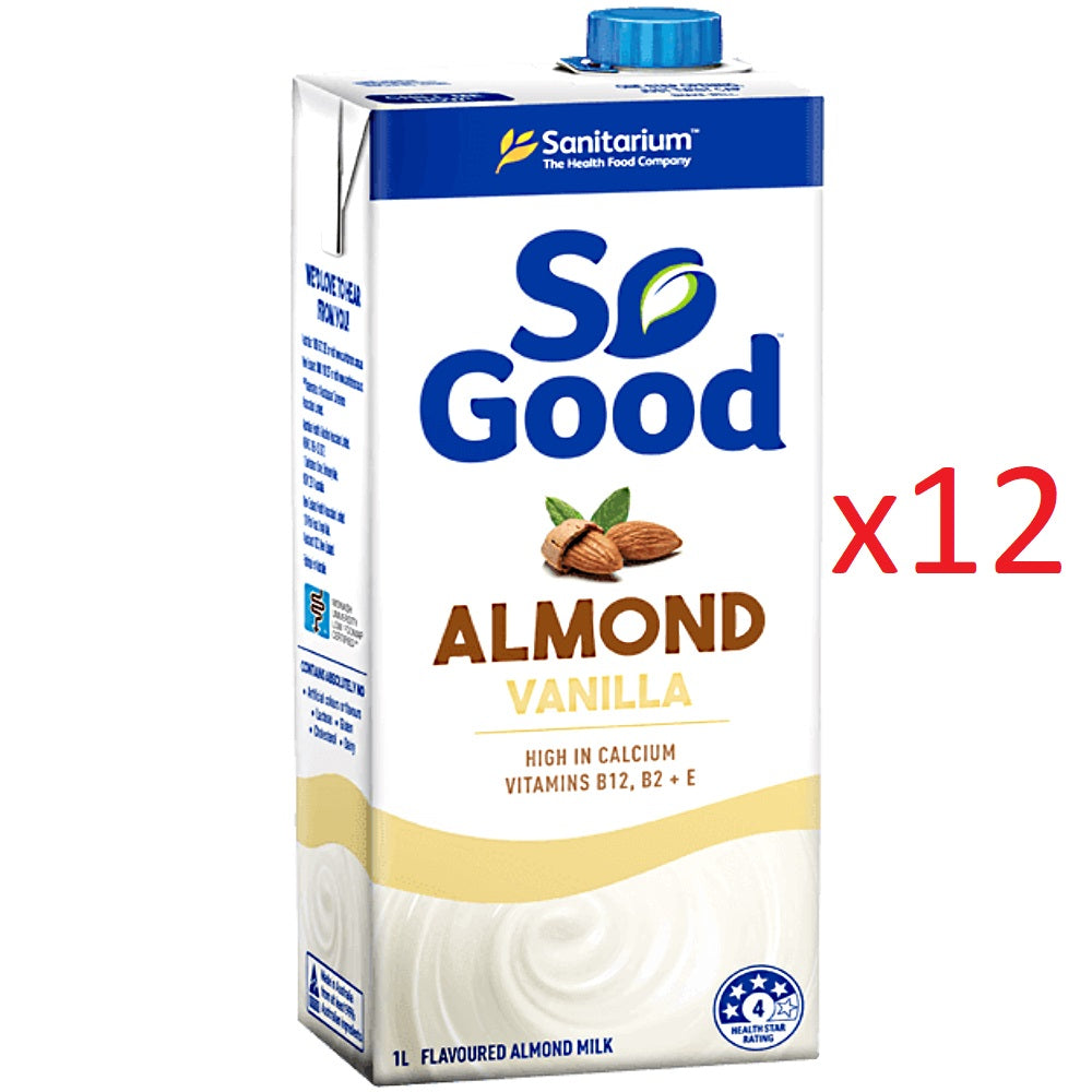 Sanitarium So Good Almond Milk Vanilla (1L x 12)