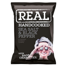 Load image into Gallery viewer, REAL Handcooked Sea Salt &amp; Black Pepper (150g)
