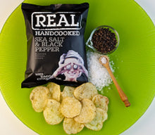 Load image into Gallery viewer, REAL Handcooked Sea Salt &amp; Black Pepper (150g)
