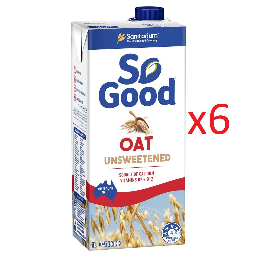 (Buy 6) So Good Oat Unsweetened 1 liter