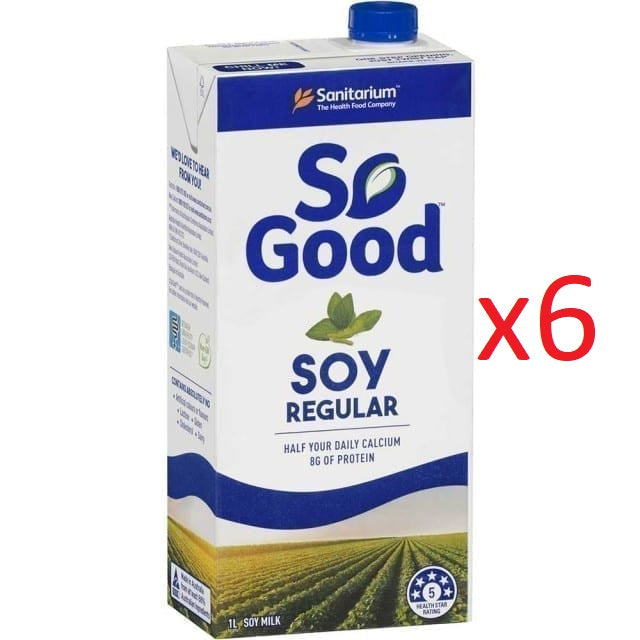 (Buy 6) Sanitarium So Good Soymilk Regular 1 Liter