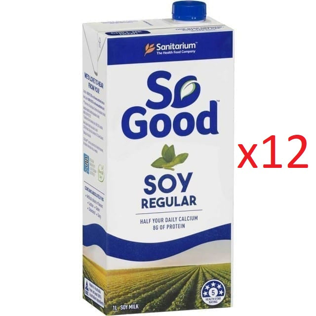 (Buy 1 carton) Sanitarium So Good Soymilk Regular 1 Liter x 12