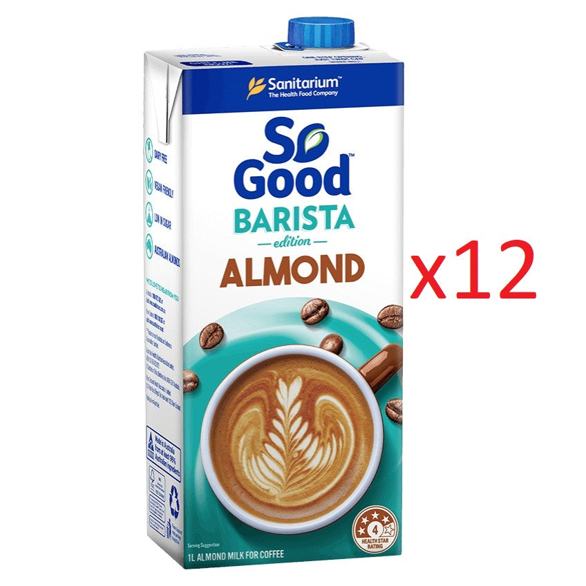 (Buy 1 Carton) So Good Barista Almond 1 liter x 12