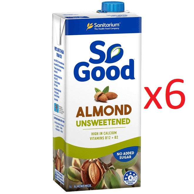 (Buy 6)  Sanitarium So Good Almond Milk Unsweetened 1 Liter